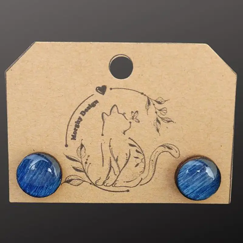 ORECCHINI JELLY BLUE — taglio laser