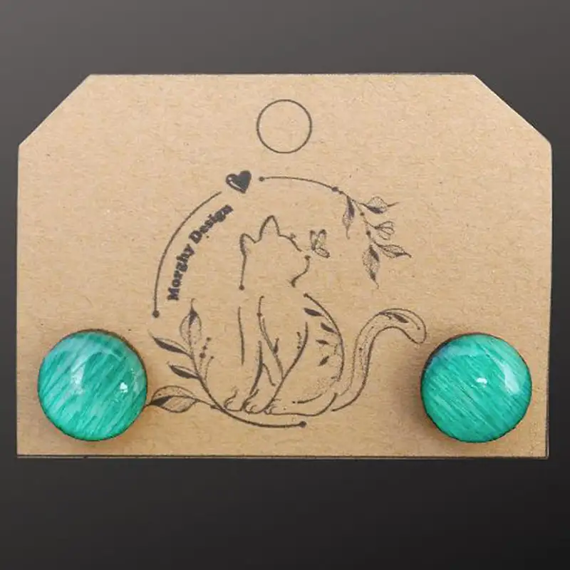 ORECCHINI JELLY GREEN — taglio laser