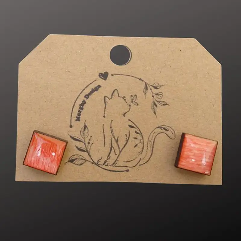 ORECCHINI JELLY ORANGE — taglio laser