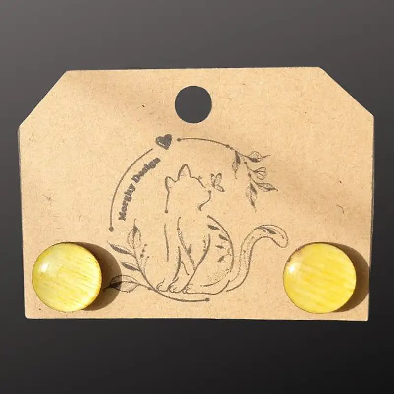 ORECCHINI JELLY YELLOW — taglio laser