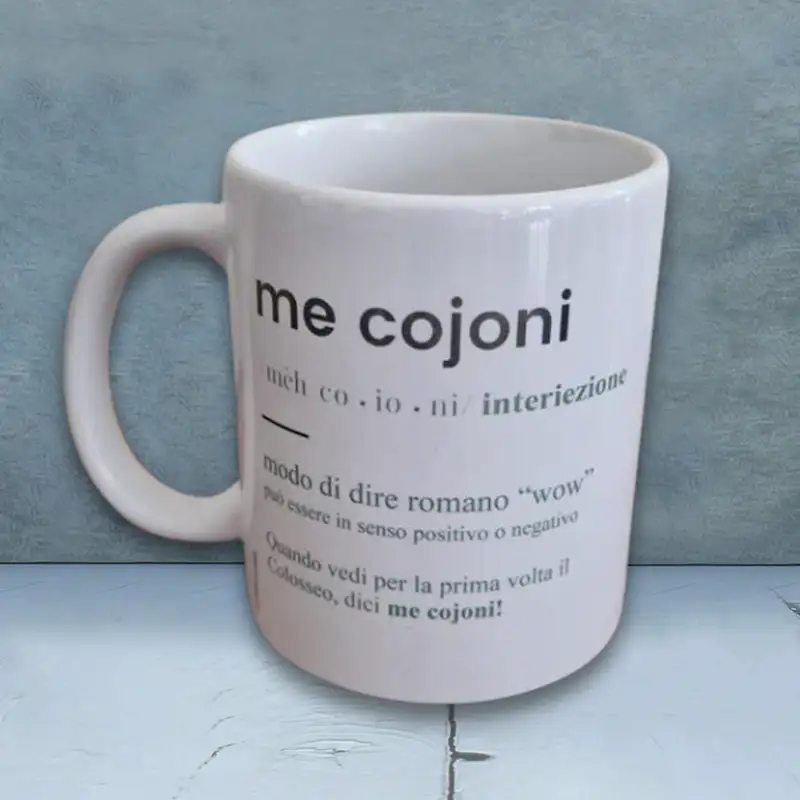TAZZA "Me Cojoni" — stampa su oggetti